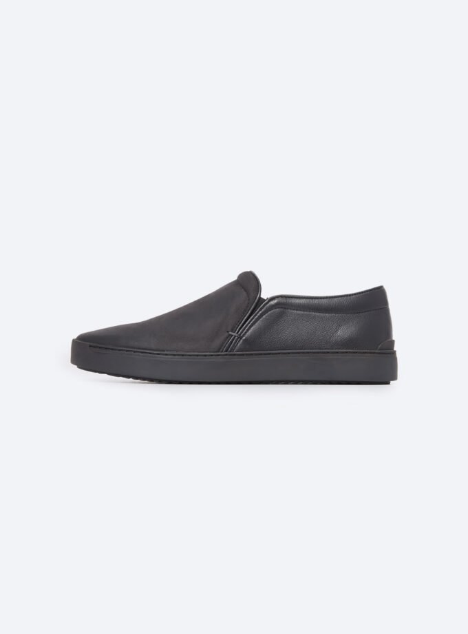 Leather Slip On Sneakers
