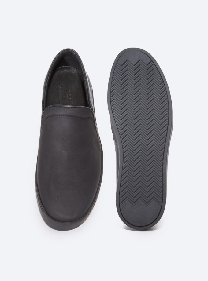 Leather Slip On Sneakers