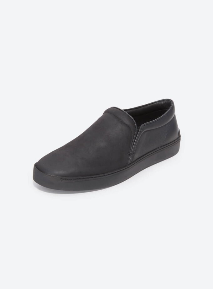 Leather Slip On Sneakers