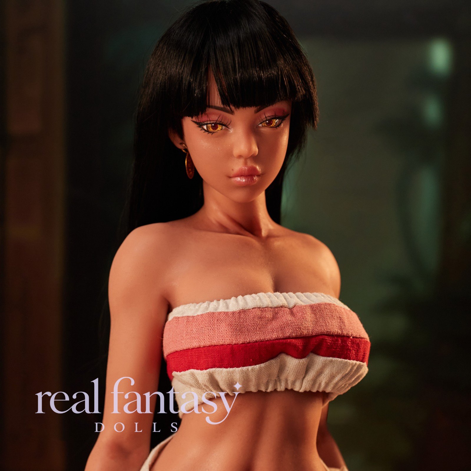 70cm (2'4") D-Cup Roxy Black (Head #Roxy) Full Silicone - Climax Doll - Image 8