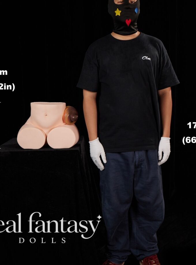 28cm (0'11") CLM Pro PA-Peppy Butt Torso Full Silicone - Climax Doll