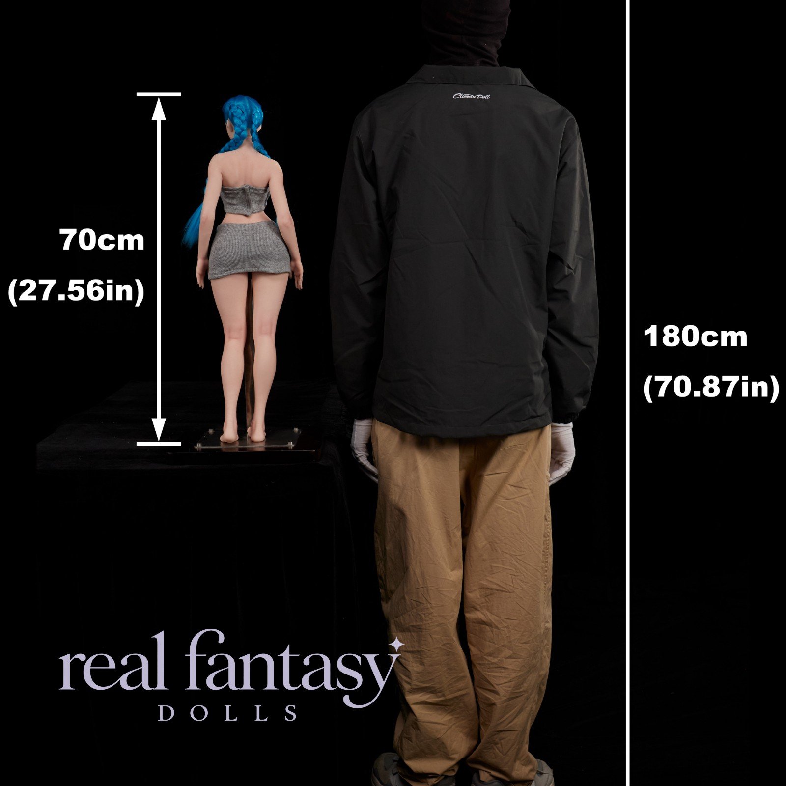 70cm (2'4") D-Cup Jetta Cinnamon (Head #Jetta) Full Silicone - Climax Doll - Image 6